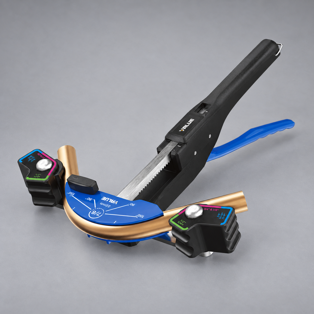 VALUE VBT-CB1 & VBT-CB1R 7-in-1 Ratchet Tube Benders – 1/4" to 7/8"