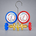 HENGSEN SBF-T-536APF-R22 Brass Manifold Gauge Set with 0.9 m Hoses