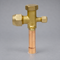 HENGSEN R410A Air Conditioning Service Valves | Straight Tube with Charging Port